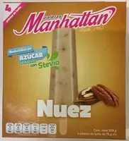 Mängden socker i Paletas sabor nuez endulzadas con stevia