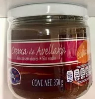 Mängden socker i Crema de avellanas sin azucar