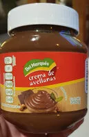 Mängden socker i crema de avellanas