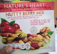 Mängden socker i Frutas deshidratadas y nueces Nature's Heart nutty berry mix