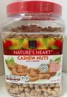 Mängden socker i Nature`s Heart Cashew Nuts