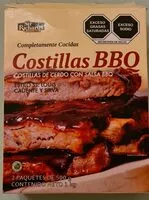Mängden socker i Costillas de cerdo con salsa BBQ