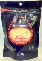 Mängden socker i Navarro Queso Manchego Rallado