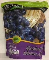 Mängden socker i Blueberries moras azules