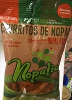 Mängden socker i Nopalia, Churritos de Nopal