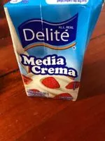 Mängden socker i media crema