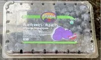 Mängden socker i Organic Blueberries