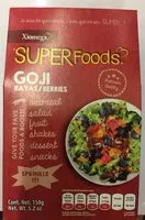 Mängden socker i Super foods Goji Berries