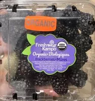 Mängden socker i organic blackberries