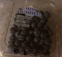 Mängden socker i Fresh blueberries bleuets