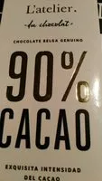 Mängden socker i Chocolate Belga genuino 90℅ cacao