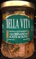 Mängden socker i Bella Vita Filetes de Atún Barrilete con orégano en aceite de oliva