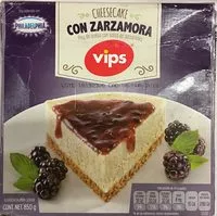 Mängden socker i Cheesecake con zarzamora