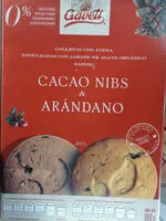 Mängden socker i Galletas con avena sabor cacao nibs y arándano