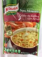 Mängden socker i sopa Méxicana caldo de gallina con arroz