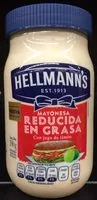 Mängden socker i Myonesa reducida en grasa Hellmann's
