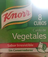 Mängden socker i Knorr caldo de Vegetales