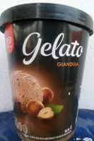 Mängden socker i gelato giaundia (chocolate-avellana)