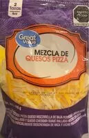 Mängden socker i Mezcla de quesos pizza