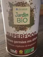 Mängden socker i Superfood Graines germées mix Alfalfa