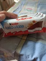 Mängden socker i Kinder fetta a latte