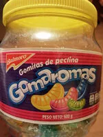 Mängden socker i Gomitas de pectina GOMAROMAS