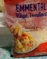 Mängden socker i Emmental Râpé