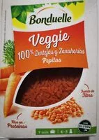 Mängden socker i Bonduelle Veggie Lentejas y Zanahorias