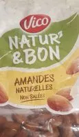 Mängden socker i Amandes naturelles non salées