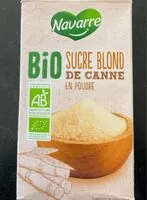 Mängden socker i Sucre blond de canne bio