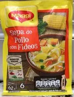 Mängden socker i Sopa de pollo Maggi