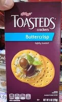 Mängden socker i Kellogg's Toasteds Crackers Buttercrisp Lightly Toasted