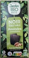 Mängden socker i Noir équitable Amandes caramélisées