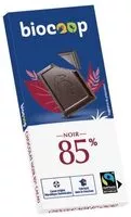 Mängden socker i Tablette chocolat 85 % de cacao
