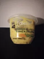 Mängden socker i houmous de lentille corail & coriandre