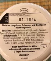 Mängden socker i Delikatess/Pastete/Fleischkäse
