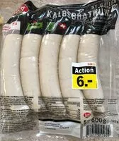 Mängden socker i Saucisse a rotir de veau