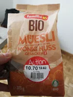 Mängden socker i Bio Müesli Honig Nuss Gebacken