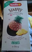 Mängden socker i Simply Müesli - Ananas