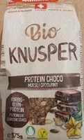 Mängden socker i Bio Knusper Protein Choco