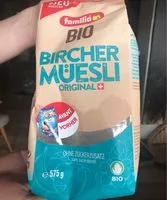 Mängden socker i Bircher Muesli Original Bio