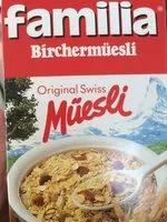 Mängden socker i Familia Birchermüesli