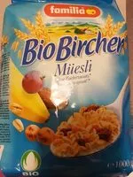 Mängden socker i Familia Bio Birchermüesli 1 kg, 1 Paquet