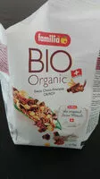 Mängden socker i Familla Bio Organic Swiss Choco Amaranth Crunch