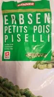 Mängden socker i Erbsen petits pois piselli
