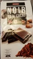Mängden socker i noir 72 % cacao