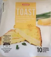 Mängden socker i Toast preparation au fromage fondu