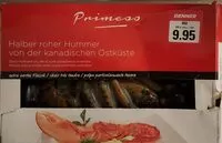 Mängden socker i Mezzo astice crudo dalla costa orientale canadese