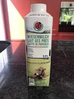 Mängden socker i Lait des prés entier pasteurisé