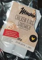 Mängden socker i Chicken burger sandwich